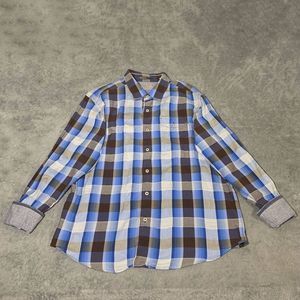 Tommy Bahama Silk Cotton Blend Button Shirt Size XL Mens